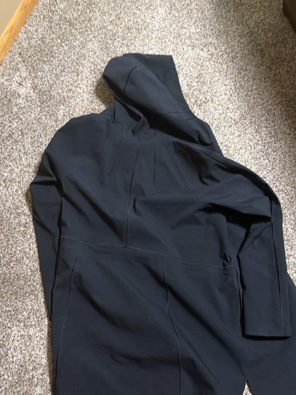 lululemon athletica Black Hooded Jacket with Tag Detail